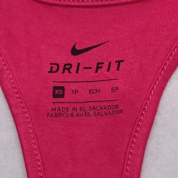 Nike Dri-Fit Athletic Pullover Tank Top Shirt Womens Size Extra Small XS Pink - Picture 3 of 8